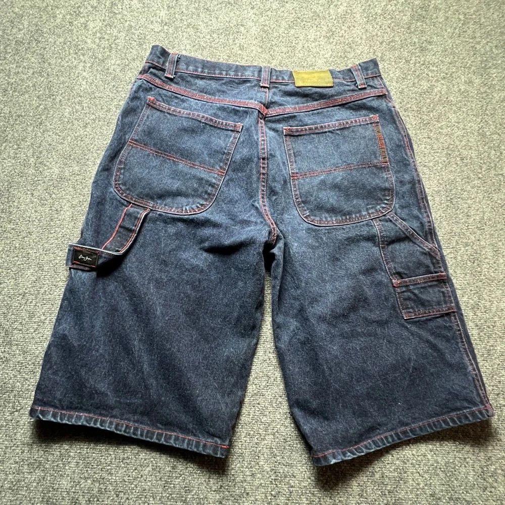 RARE Sean John Mens Jorts Vintage Baggy Long Skater Denim Shorts Y2K 90s 4XL